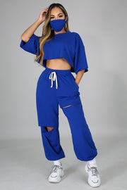 Never Get Caught Up Pant Set Dazzled By B