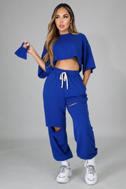 Never Get Caught Up Pant Set Dazzled By B