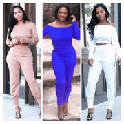 Off Shoulder Sexy Set - Multiple Colors Available Dazzled By B
