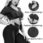 TikTok Long Legging & Crop Top Set Dazzled By B