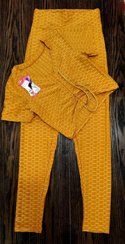 TikTok Long Legging & Crop Top Set Dazzled By B