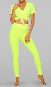 TikTok Long Legging & Crop Top Set Dazzled By B