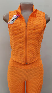 Capri Legging & Zipper Crop Top Set Dazzled By B