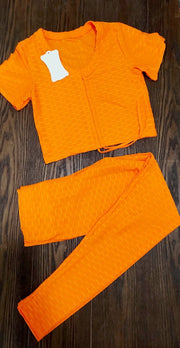 TikTok Long Legging & Crop Top Set Dazzled By B