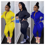 Tracksuit with Hoodie Set - Multiple Colors Available Dazzled By B