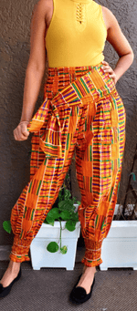 Load image into Gallery viewer, Harem Kente Design Pants Dazzled By B
