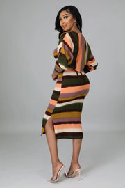 Daddy's Home Skirt Set Multi-Print Dazzled By B